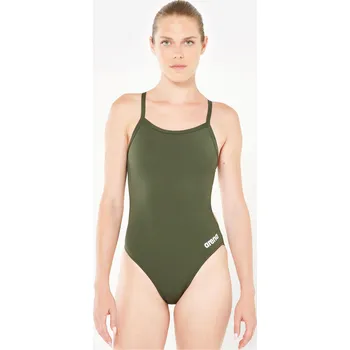 Dámské plavky ARENA Dámské jednodílné plavky Solid Water 40 ZELENÁ