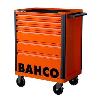 A_Bahco Dílenský mobilní vozík 6 zásuvek, oranžový (RAL 2009)