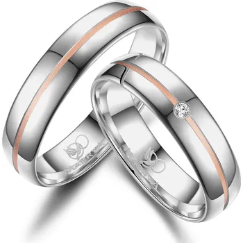 Prsten MARRYA® Pánský snubní prsten Stříbro AG925 - velikost 58 - SI-26P-58