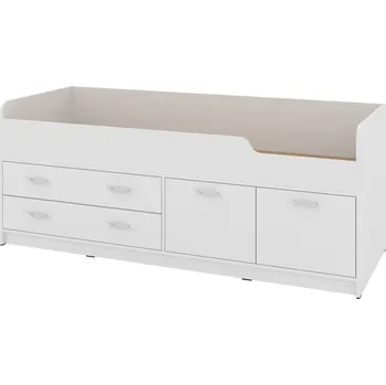 Dětská postel Max-i Dětská postel DARREN 70 x 190 cm se zásuvkami a komodou Zvolte barvu:: bílá