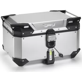 Motodoplněk OBKEV58AA stříbrný eloxovaný horní kufr GIVI Trekker Outback EVO hliníkový (Monokey topcase)