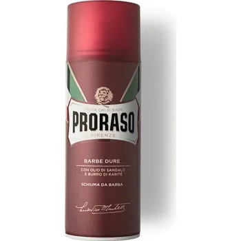Kosmetika Proraso Schiuma da Barba Barbe Dure pěna na holení pro tvrdé vousy, 400 ml