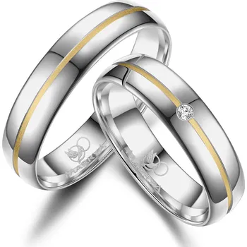 Prsten MARRYA® Pánský snubní prsten Stříbro AG925 - velikost 58 - SI-25P-58