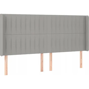 Klasické čelo postele světle šedé 163x16x128 cm