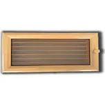 Krbová mřížka s límcem 170 x 500 mm - béžová - s manuální žaluzií - 4FIRE - 4A 1750 ZC