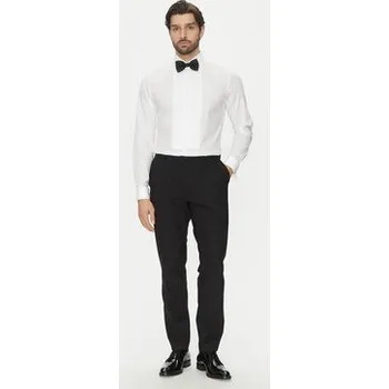 Pánská košile Michael Kors Košile MK0DS01002 Bílá Slim Fit 44