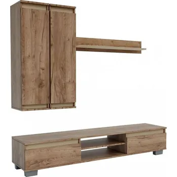 Obývací stěna Obývací stěna OHIO dub kraft tabaco/satin