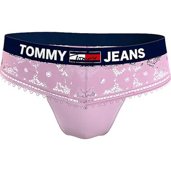 Kalhotky Dámská tanga Jeans Lace UW0UW03950-TOB - Tommy Hilfiger L
