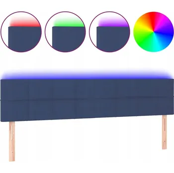 Čelo postele LED Blue 180x78/88cm - Látka