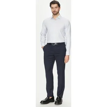Pánská košile Michael Kors Košile MK0DS01530 Bílá Slim Fit 41