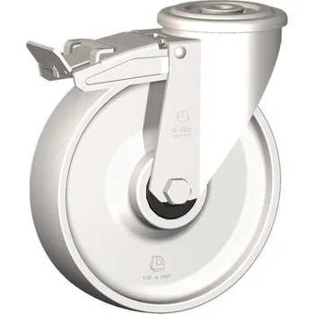 Příslušenství k zahradní technice Nerezové polyamidové pojezdové kolo 17233FR-POLINYL 125 INOX