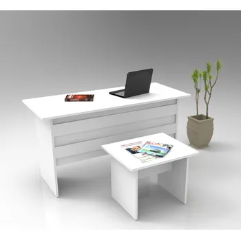 Psací stůl GALVEZ kancelářský set, bílá