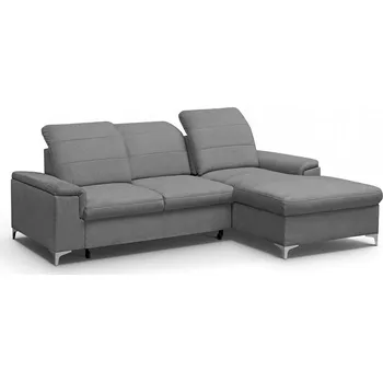 Sedací souprava BENETON MINI - Pravá rohová sedací souprava - látka ŠEDÁ -VENA 18 - kolekce "MRS"(Bergamo mini) (K250-S) NOVÁ LÁTKA