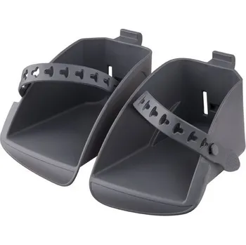 cyklosedačka Stupačky sedačky Polisport Koolah a Boodie tmavě šedé