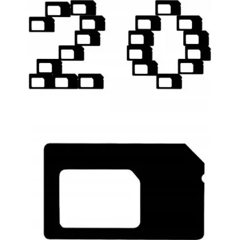 Nástroj pro vytažení SIM karty 20x ADAPTÉR NANO SIM KARTY na STANDARDNÍ SIM