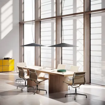 Luceplan Koinè LED závěsné svítidlo felt 927 110cm antracitová - baldachýn - Ø 21 cm, výška 5 cm 1 x 26 W LED - Doprava zdarma