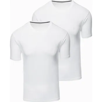 Pánské tričko s kulatým výstřihem - bílé V4 Z101 - XL