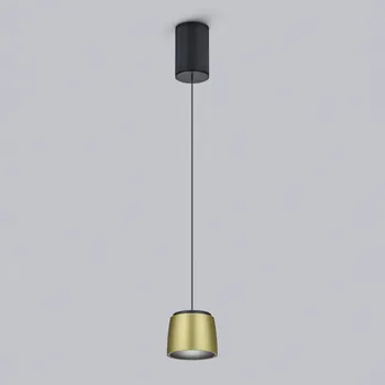 Helestra Ove LED závěsné světlo Ø9,5cm zlatá-černá 1 x 16 W LED - Doprava zdarma