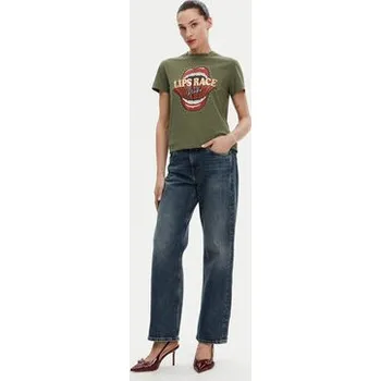 PINKO T-Shirt Trapani 105050 A2D8 Khaki Regular Fit XS