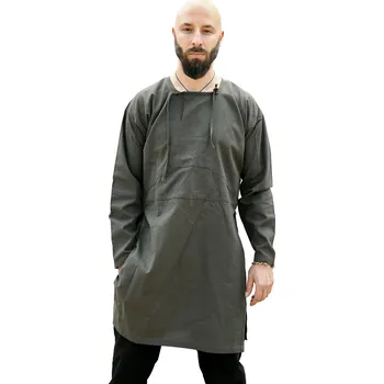 Karnevalový kostým Battle Merchant Vikingská tunika, rekonstrukce Viborg, olivově zelená