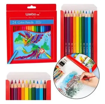 Kredki ołówkowe 24 kolory (pl, 2000, Leantoys)