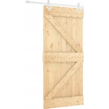 Interiérové dveře Posuvné dveře borovice bílé 90x210 cm - kompletní sada