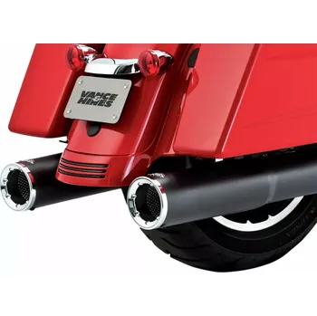 Výfuk pro motocykl Koncovky výfuku VANCE & HINES HI-OUTPUT SLIP-ONS typ 46463 pro HARLEY DAVIDSON TOURING rok 2017-2023 viz popis, barva černá/ceramic, vnější průměr 11,5 cm (4-1/2") (FLHT/FLHTK/FLHX/FLTRX/FLTRU/FLTRK/FLHR)