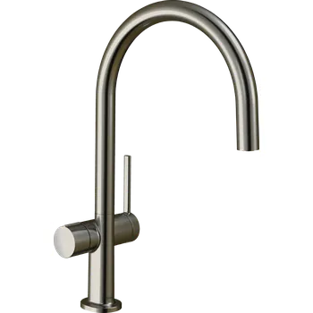 Vodovodní baterie Hansgrohe M54, dřezová baterie Talis 220, s uzavíracím ventilem na spotřebič, vzhled nerezavějící oceli 72805800