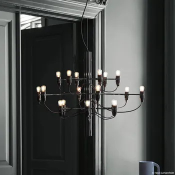 Lampička Lustr FLOS 2097/18 LED, matný, černý matná, černá 18 x 2,7 W LED - Doprava zdarma