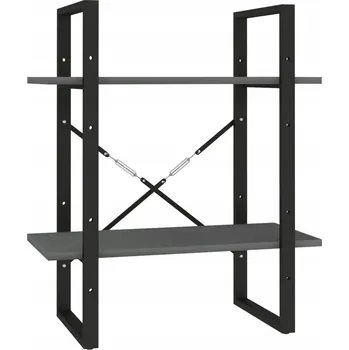 Knihovna Knihovna / Regál borovice 60x30x70 cm šedá