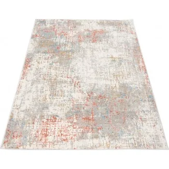 Koberec Makro Abra Moderní kusový koberec PORTLAND G512C bílý červený Rozměr: 120x170 cm