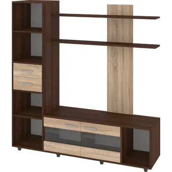 Obývací stěna Max-i Obývací stěna ARNAUD Zvolte barvu:: ořech + dub sonoma