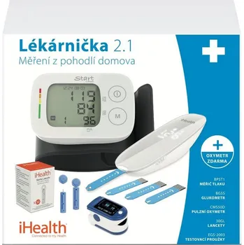 Lékárnička iHealth Lékárnička 2.1–glukometr,tlakoměr,oxymetr IH-AID-21