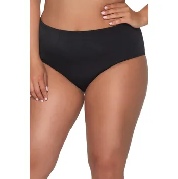 Dámské plavky SPODNÍ DÍL PLAVEK 13/4 ČERNÝ černá XL