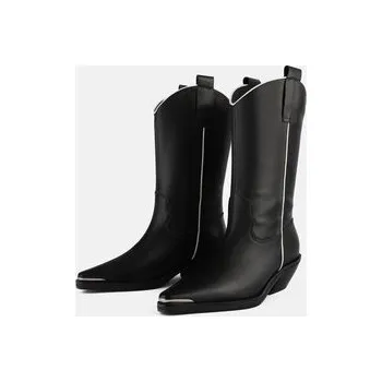 Dámské kozačky L37 Polokozačky RHYTHM & BLUES Černá 36