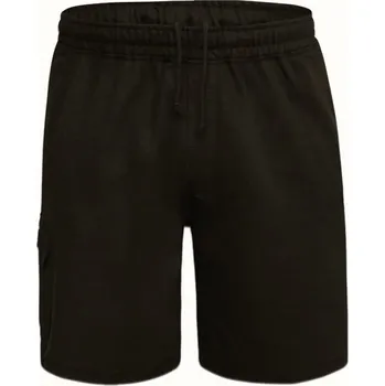 Pánské kraťasy Teplákové cargo šortky s elastickým pasem (černá) - v nadměrné velikosti 2585