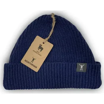 Čepice Northman Beanie Merino 1:1, čepice, žebro tm.modrá uni