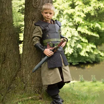 Karnevalový kostým Battle Merchant Kožené brnění RFB, velikost S