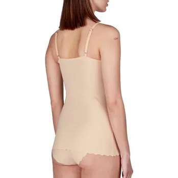 Pánské oblečení Skiny T-Shirt 084261 Béžová Slim Fit 38