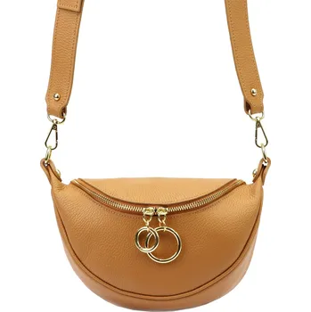 Kabelka Dámská kožená crossbody kabelka Luka 20-033 camel