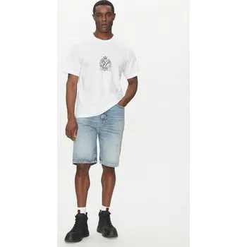 HUGO Džínové šortky 50537709 Modrá Regular Fit 34