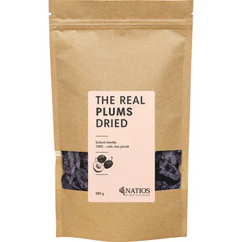 NATIOS Sušené švestky, Celé, Bez pecek, 500 g