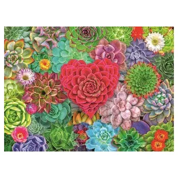 Puzzle RAVENSBURGER Puzzle Sukulentní ráj 500 dílků
