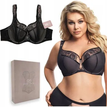 Podprsenka Gorsenia podprsenka polovyztužená černá velikost 110D