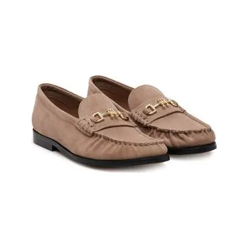 Dámská obuv Polobotky Tommy Hilfiger Soft Suede Horsebit Loafer FW0FW08649 Béžová 40