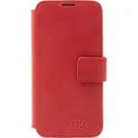 Kožené pouzdro typu kniha FIXED ProFit pro Apple iPhone 16 Plus, červené