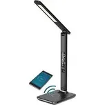 Lampa stolní IMMAX KINGFISHER Qi BLACK 08965L