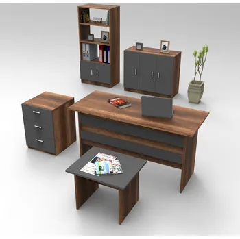 Flipchart BALANKAN kancelářský set s regálem, baroko/antracit