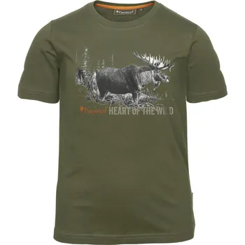 Pánské tričko Pinewood Dětské lovecké tričko Moose - 25 Velikost: 152 Green