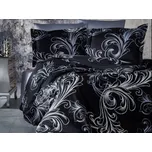 Brotex Francouzské povlečení Satén 240x220, 70x90cm Atlantis black